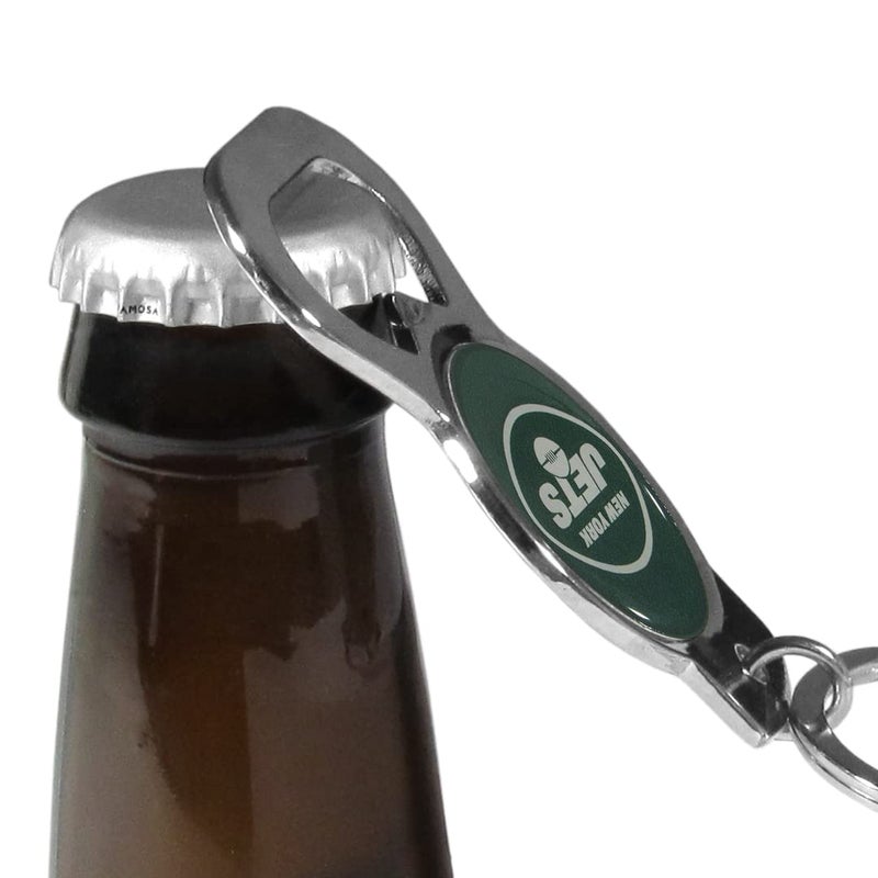 Siskiyou NFL Siskiyou Sports Fan Shop New York Jets Bottle Opener Key Chain One Size Team Color - Image 3